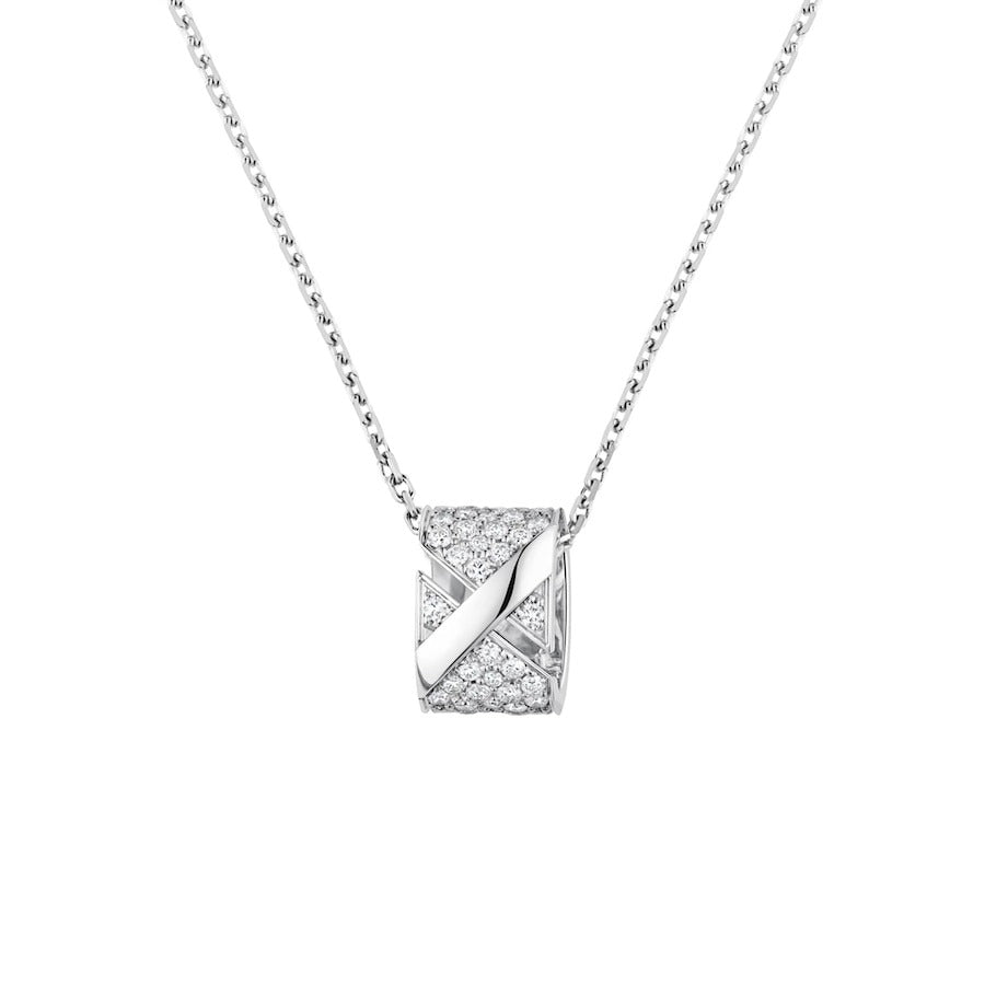 [BIJOUX]COLLIER PAVÉ DE DIAMANTS LIENS EVIDENCE