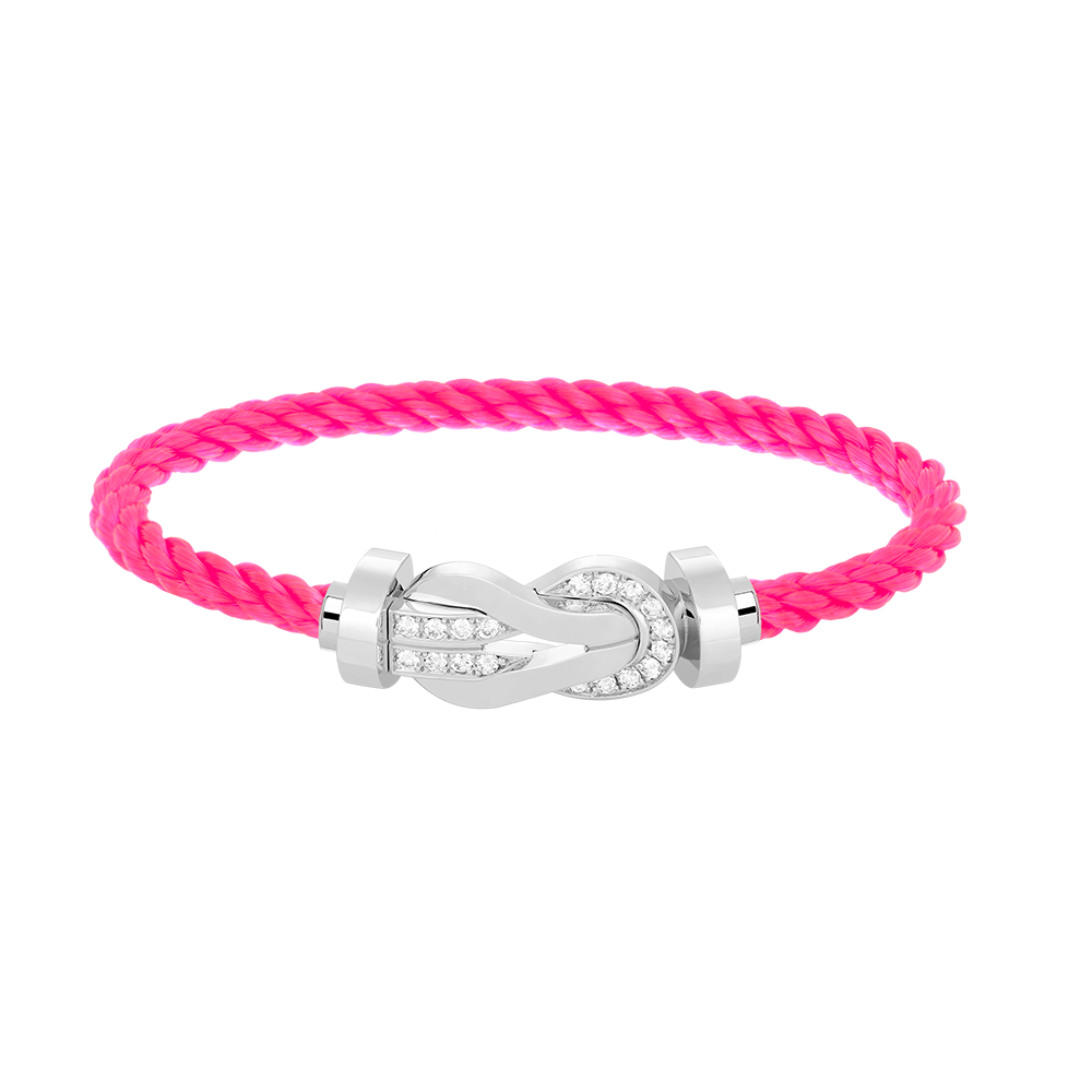 [BIJOUX]CHANCE GRAND BRACELET BOUCLE 8 CHIFFRES DEMI DIAMANT ARGENT