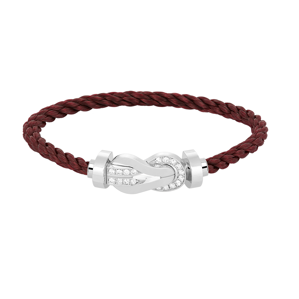 [BIJOUX]CHANCE GRAND BRACELET BOUCLE 8 CHIFFRES DEMI DIAMANT ARGENT