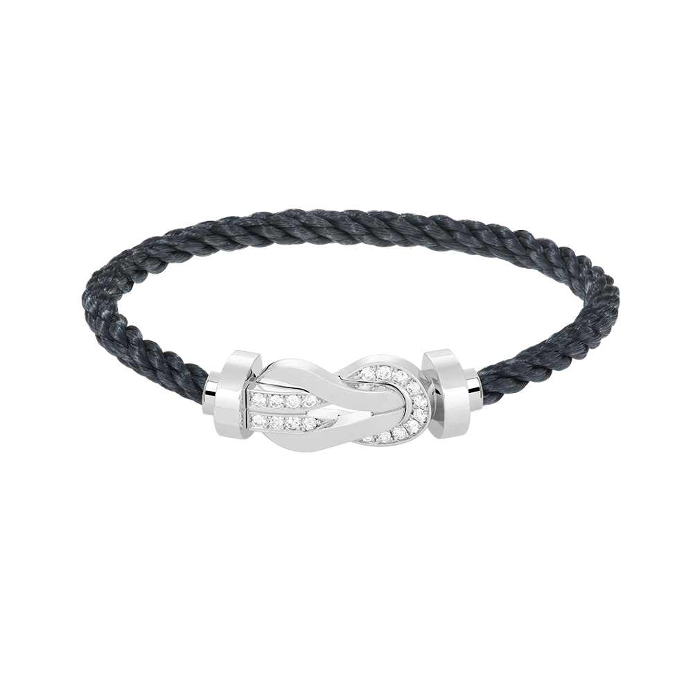 [BIJOUX]CHANCE GRAND BRACELET BOUCLE 8 CHIFFRES DEMI DIAMANT ARGENT