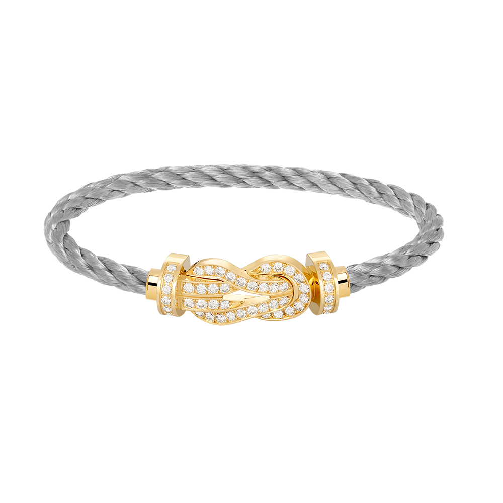 [BIJOUX]CHANCE GRAND BRACELET BOUCLE 8 CHIFFRES FULL DIAMOND OR