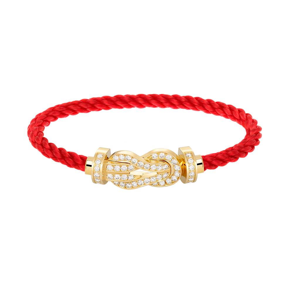 [BIJOUX]CHANCE GRAND BRACELET BOUCLE 8 CHIFFRES FULL DIAMOND OR