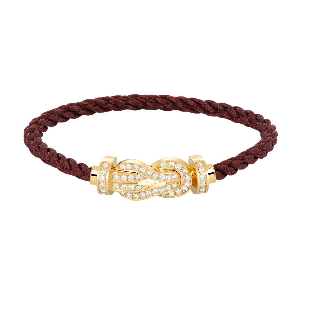 [BIJOUX]CHANCE GRAND BRACELET BOUCLE 8 CHIFFRES FULL DIAMOND OR