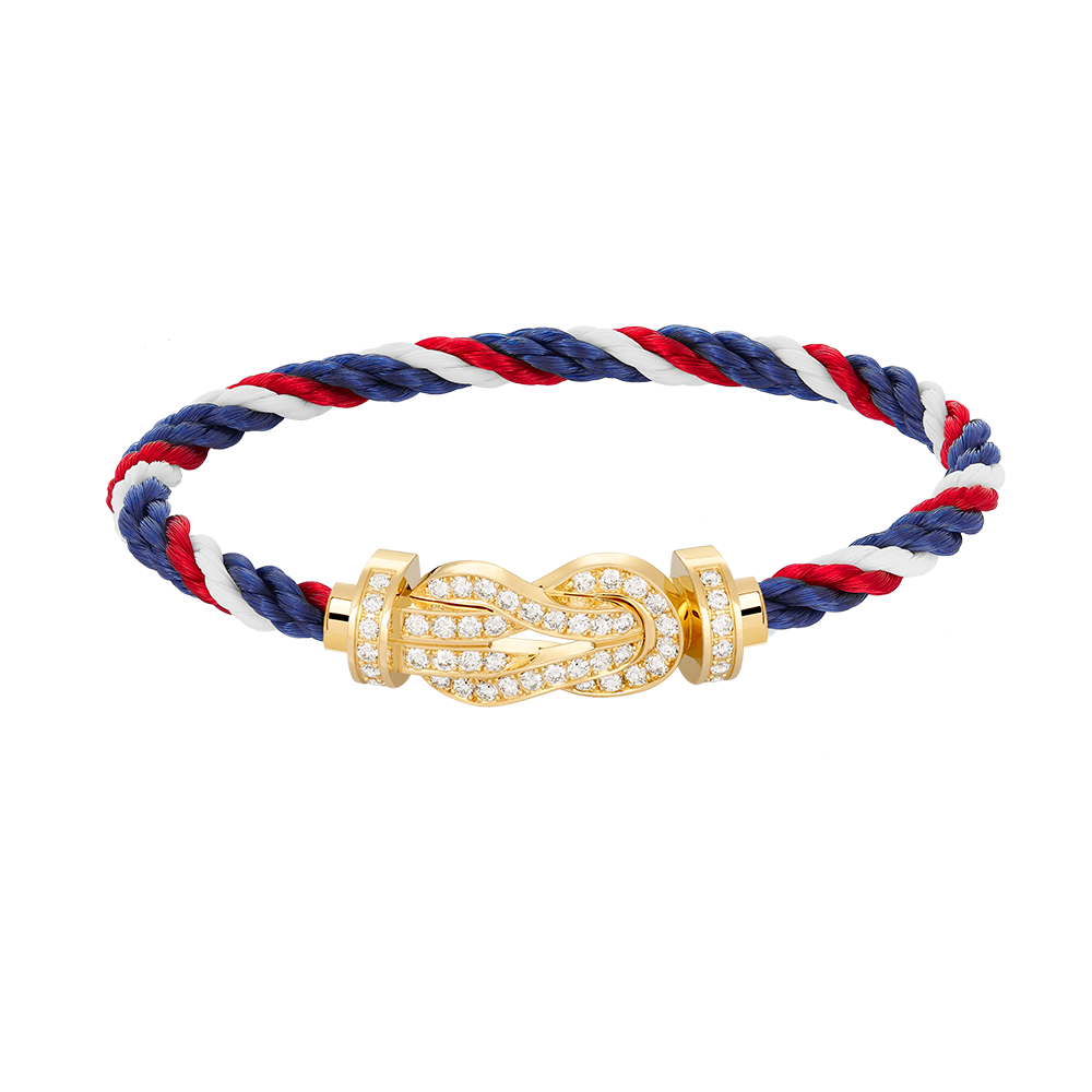 [BIJOUX]CHANCE GRAND BRACELET BOUCLE 8 CHIFFRES FULL DIAMOND OR