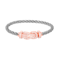 [BIJOUX]CHANCE LARGE 8 FIGURE BUCKLE FULL DIAMOND BRACELET ROSE GOLD
