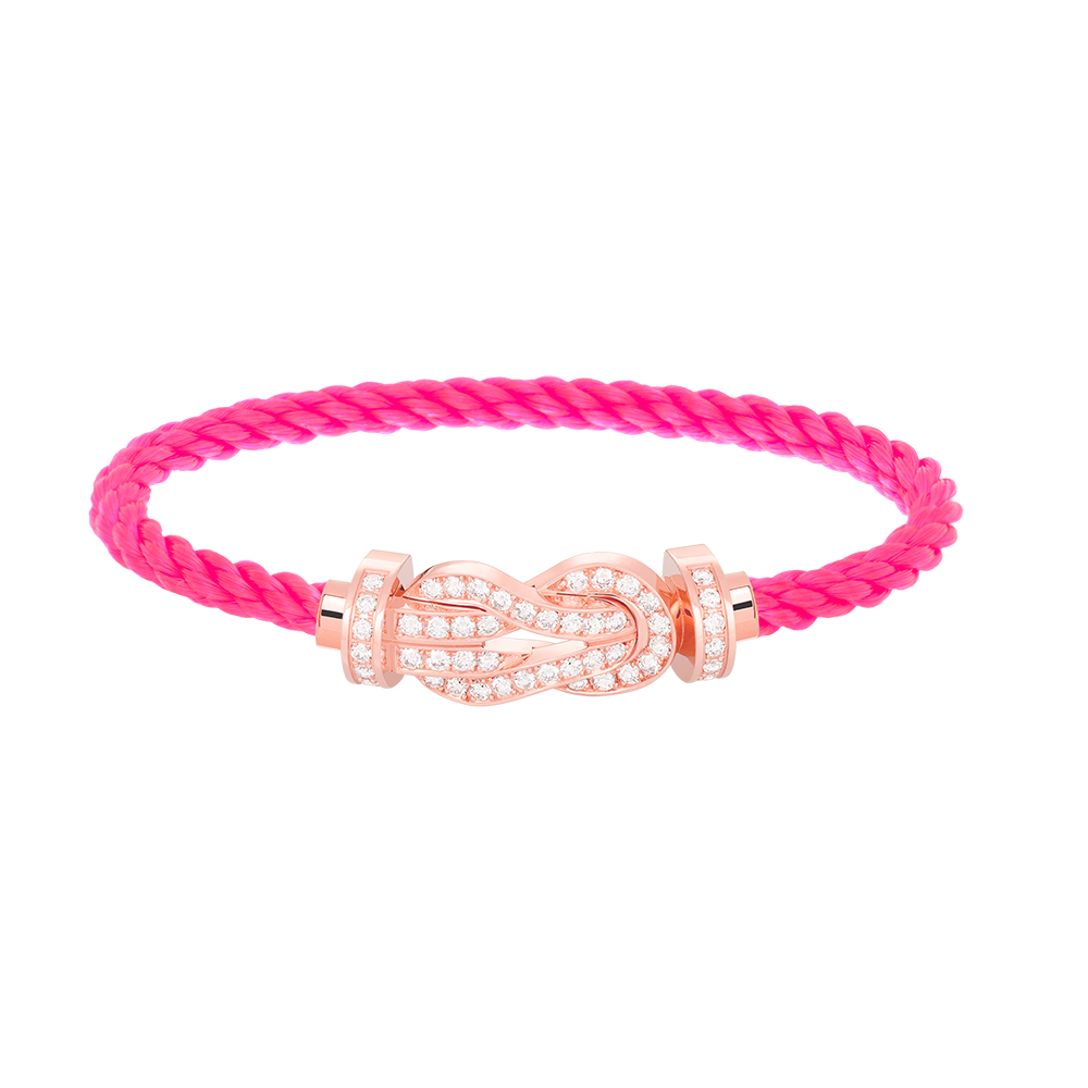 [BIJOUX]CHANCE LARGE 8 FIGURE BUCKLE FULL DIAMOND BRACELET ROSE GOLD