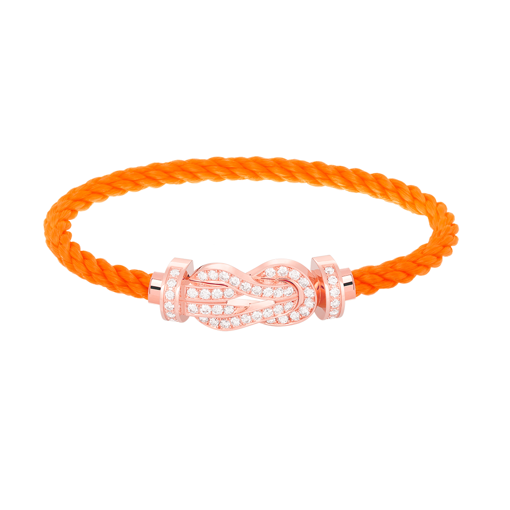 [BIJOUX]CHANCE LARGE 8 FIGURE BUCKLE FULL DIAMOND BRACELET ROSE GOLD