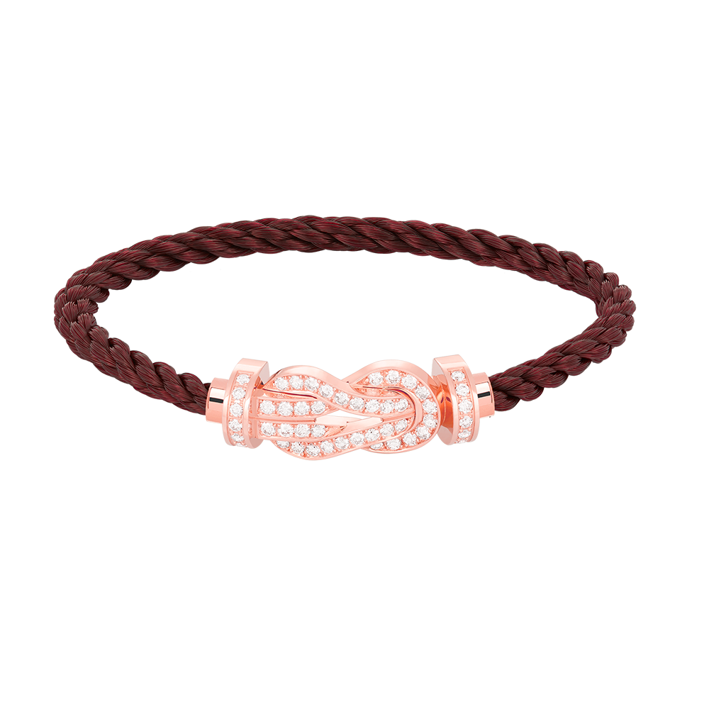 [BIJOUX]CHANCE LARGE 8 FIGURE BUCKLE FULL DIAMOND BRACELET ROSE GOLD