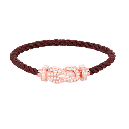[BIJOUX]CHANCE LARGE 8 FIGURE BUCKLE FULL DIAMOND BRACELET ROSE GOLD