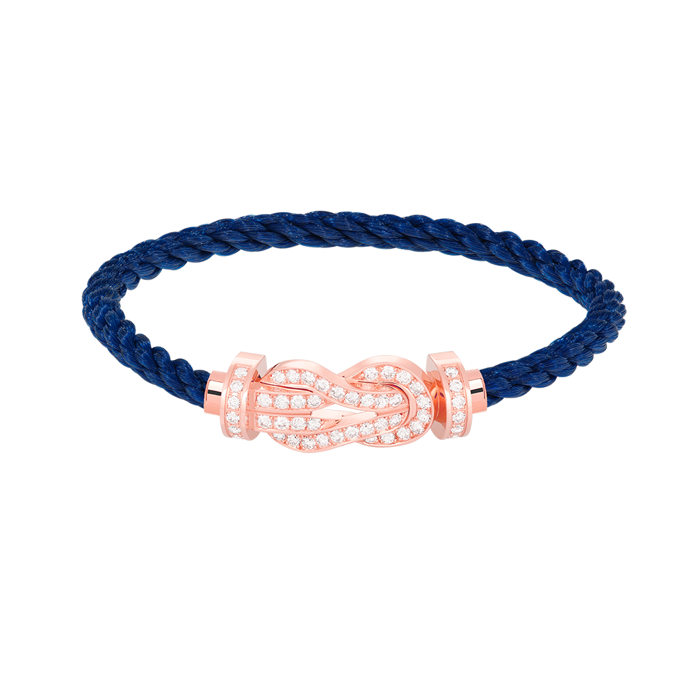 [BIJOUX]CHANCE LARGE 8 FIGURE BUCKLE FULL DIAMOND BRACELET ROSE GOLD