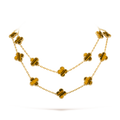 [BIJOUX]CLOVER 20 MOTIFS TIGER EYE ROSE GOLD