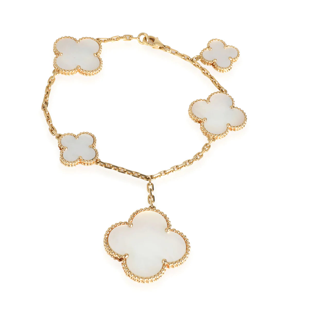 [Topon]MAGIC CLOVER MOP GOLD BRACELET 5 MOTIFS