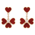 [BIJOUX]SWEET CLOVER CARNELIAN EARRINGS