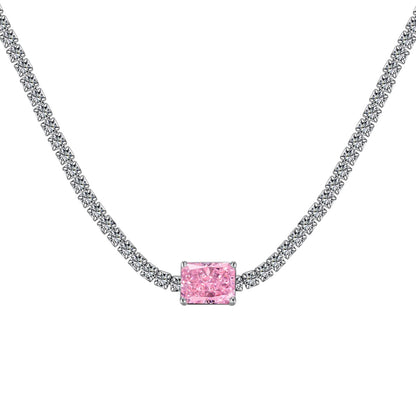 [Goodv]2.0 carat Ornate Emerald Cut Necklace