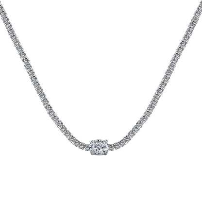 [Goodv]1.0 Carat Shining Oval Cut Necklace