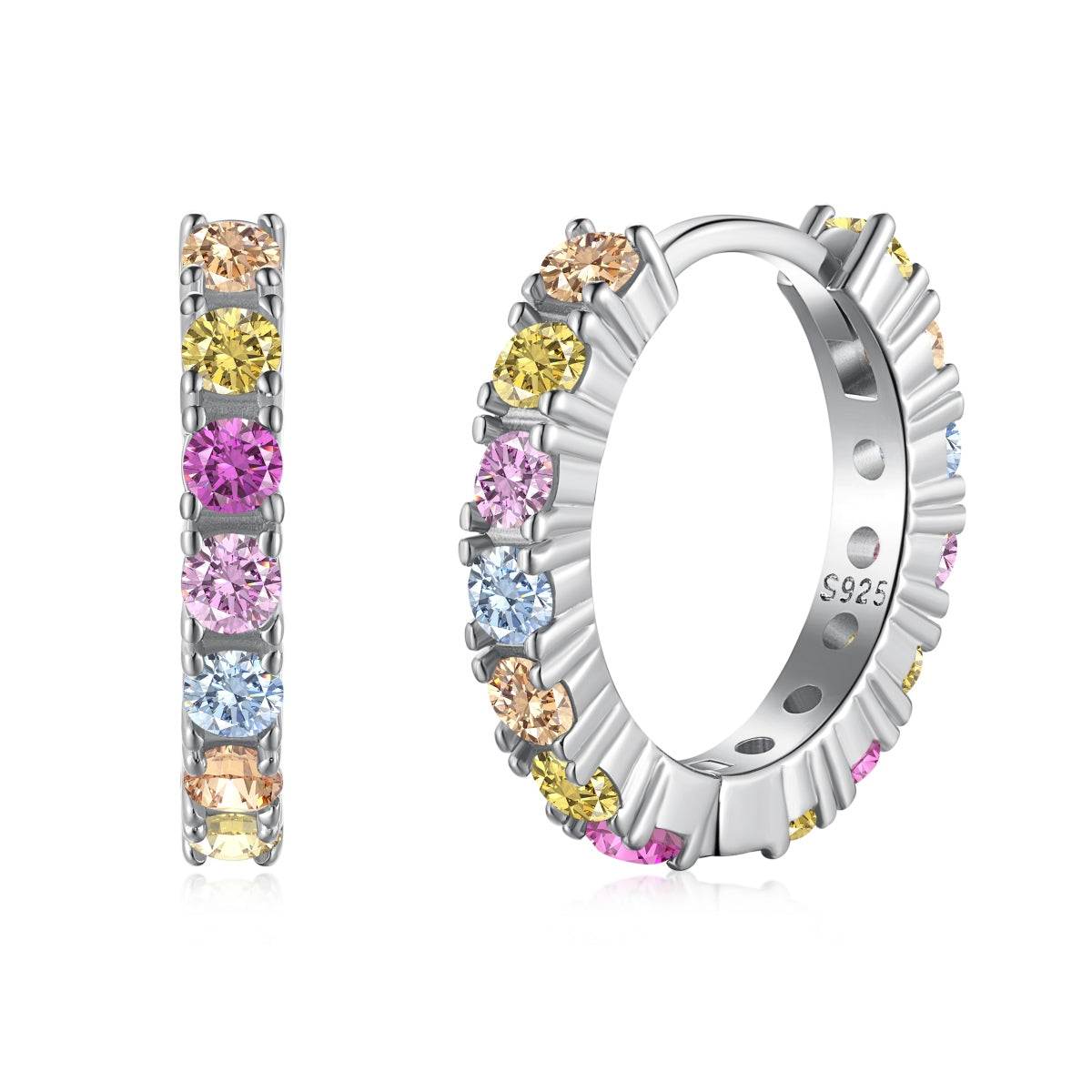 [Goodv]Radiant Colorful Round Cut Earrings