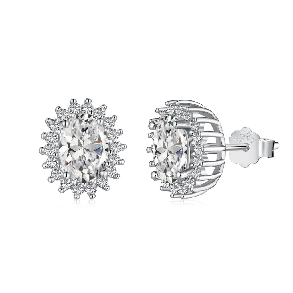 [Goodv]Delicate Radiant Oval Cut Daily Earrings