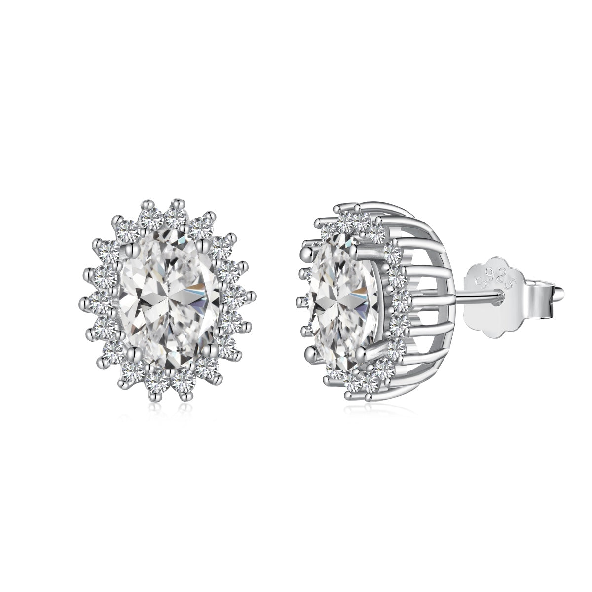 [Goodv]Delicate Radiant Oval Cut Daily Earrings