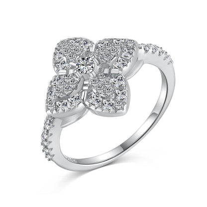 [Goodv]Luxurious Colorful Flower Shape Banquet Ring
