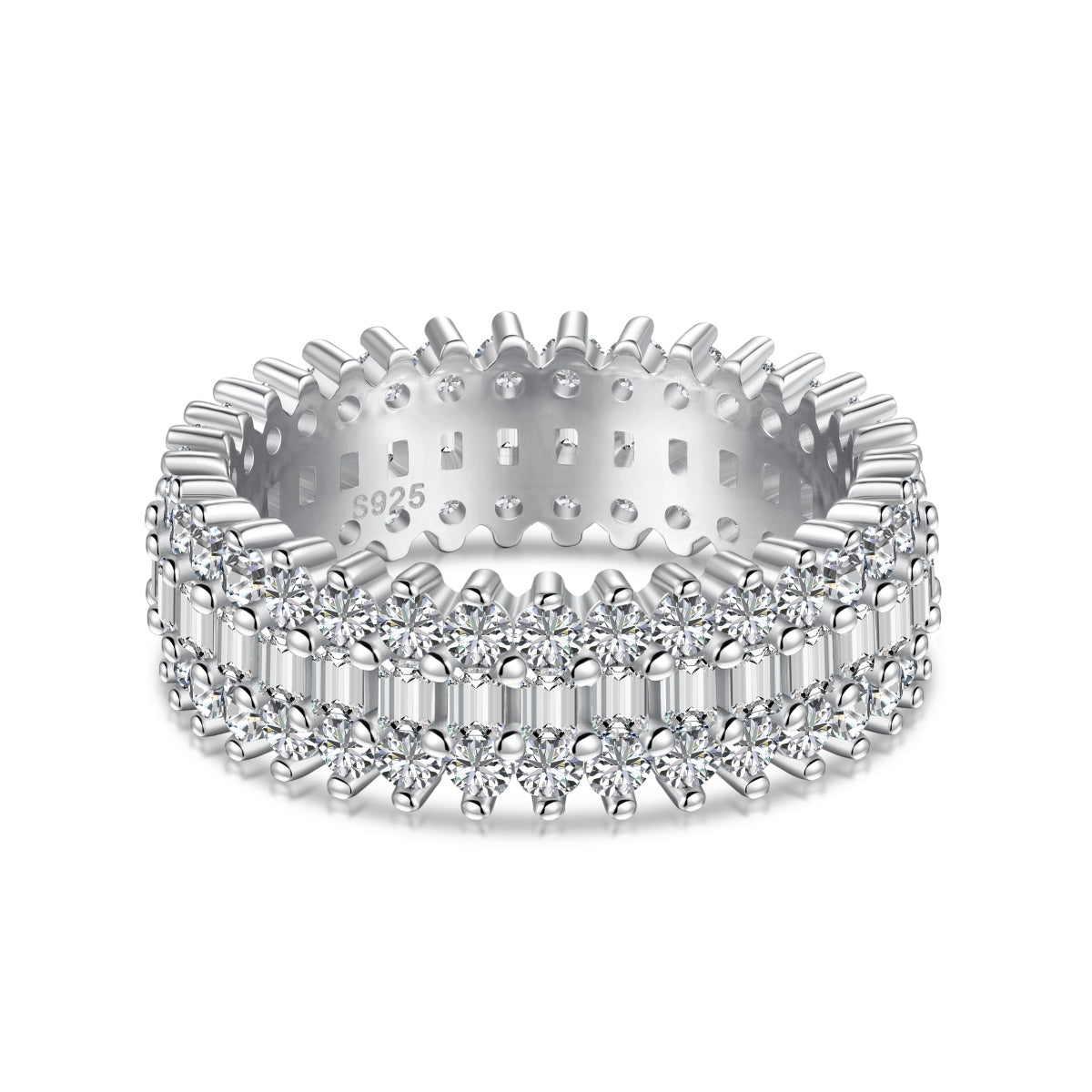 [Goodv]Ornate Colorful Radiant Cut Daily Ring