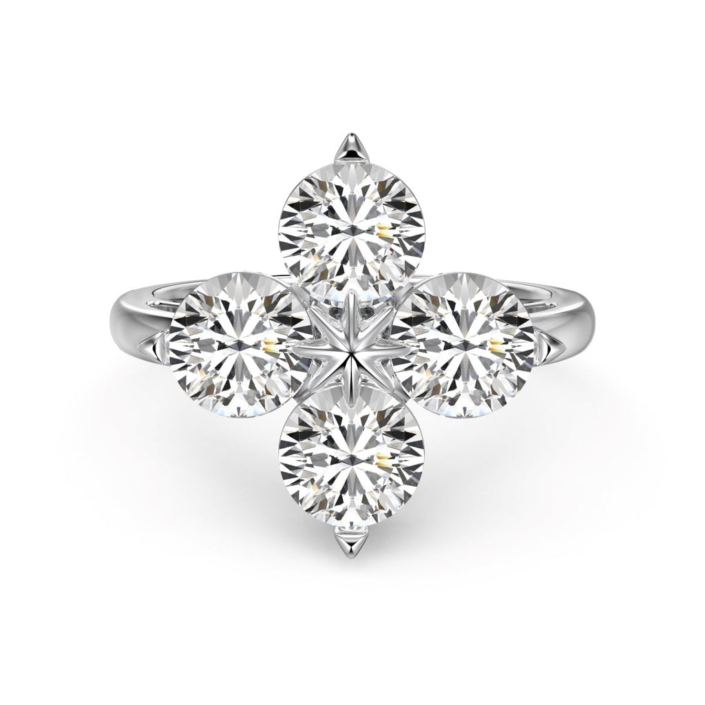 [Goodv]Four-Leaf Clover Eight-Pointed Star Ring