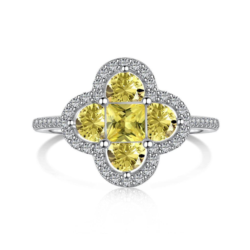 [Goodv]Luxurious Eternity Flower Shape Banquet Ring