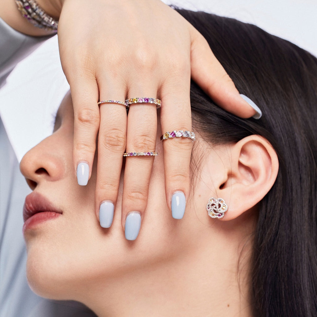 [Goodv]Delicate Vibrant Emerald Cut Daily Ring