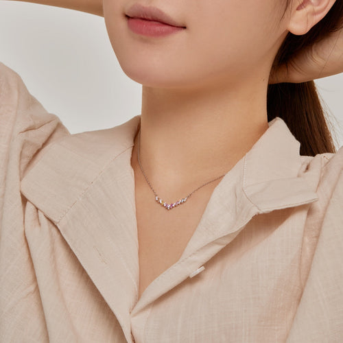[Goodv]Dazzling Rainbow Necklace