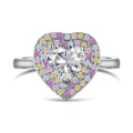 [Goodv]Delicate Ebullient Heart Shape Wedding Ring