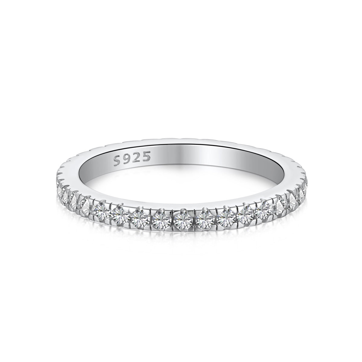 [Goodv] Bague quotidienne délicate et scintillante à coupe ronde