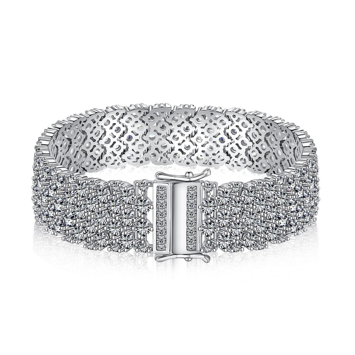 [Goodv] Bracelet de fête élégant et orné de coupe ronde