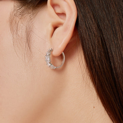 [Goodv]Dazzling Colorful Emerald Cut Daily Earrings