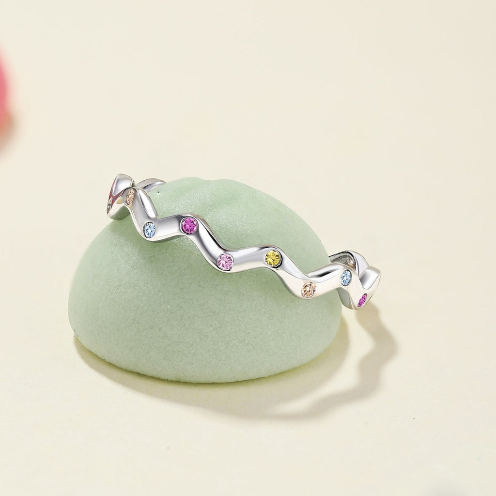 [Goodv]Ornate Vibrant Round Cut Daily Ring