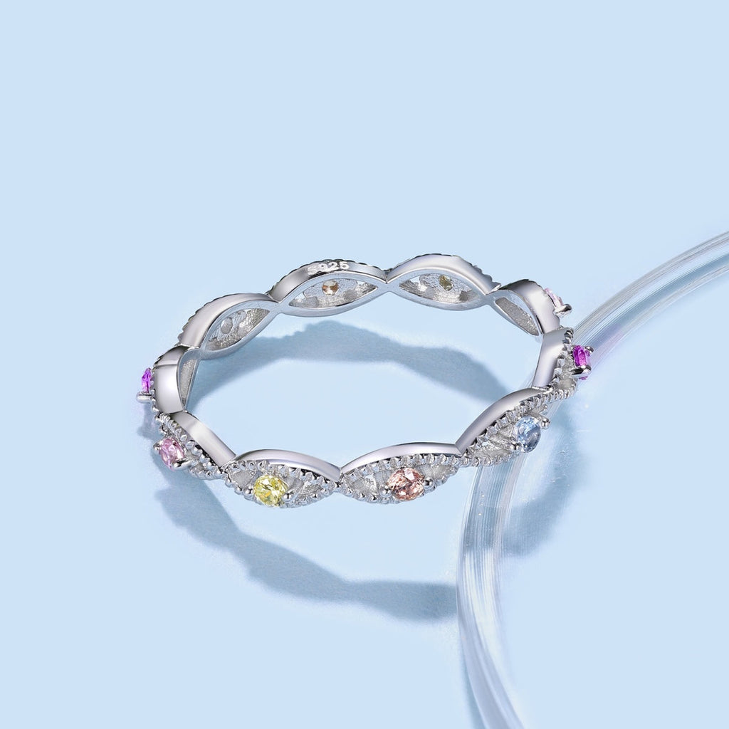 [Goodv]Elegant Energetic Round Cut Daily Ring
