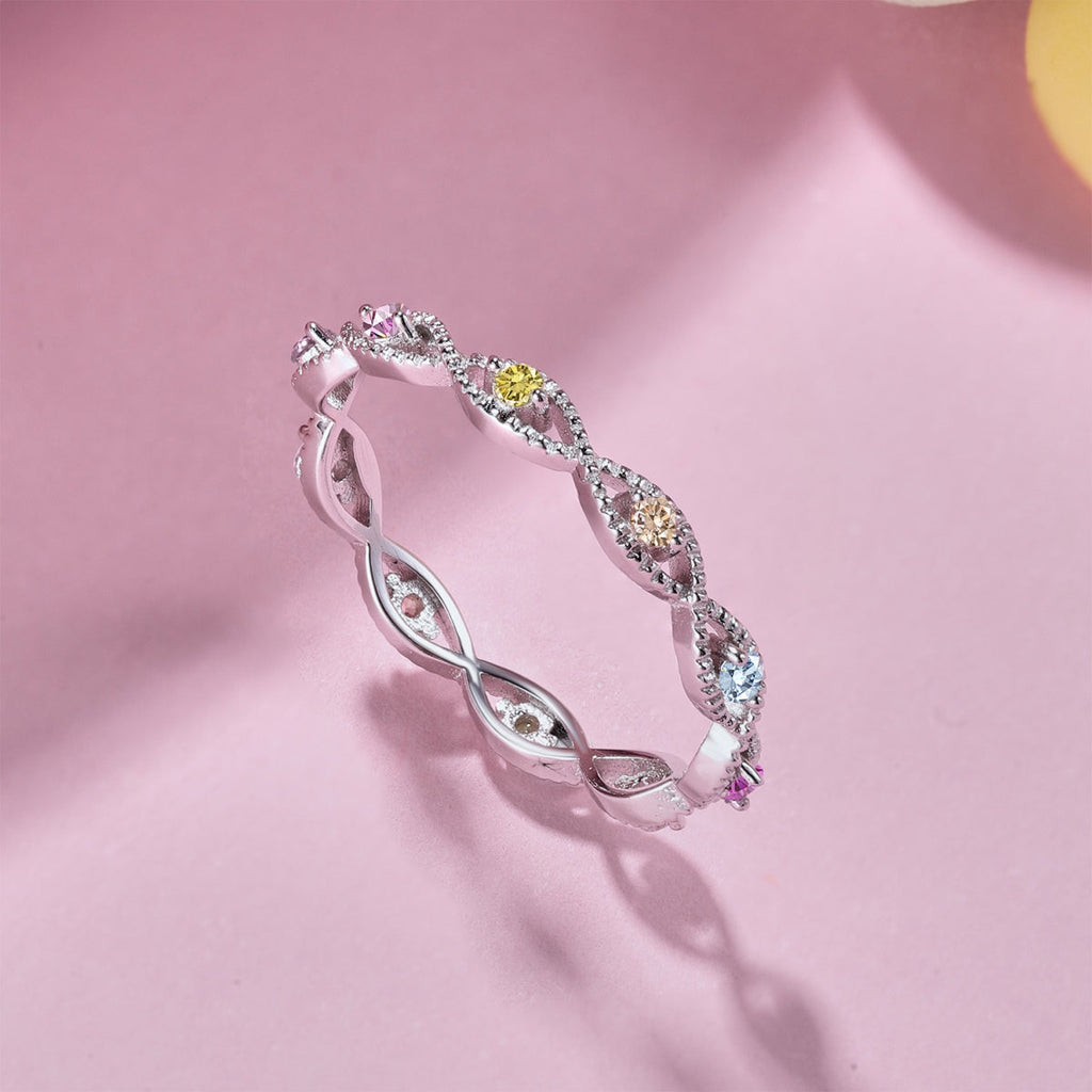 [Goodv]Elegant Energetic Round Cut Daily Ring