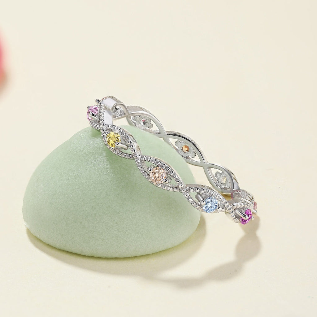 [Goodv]Elegant Energetic Round Cut Daily Ring