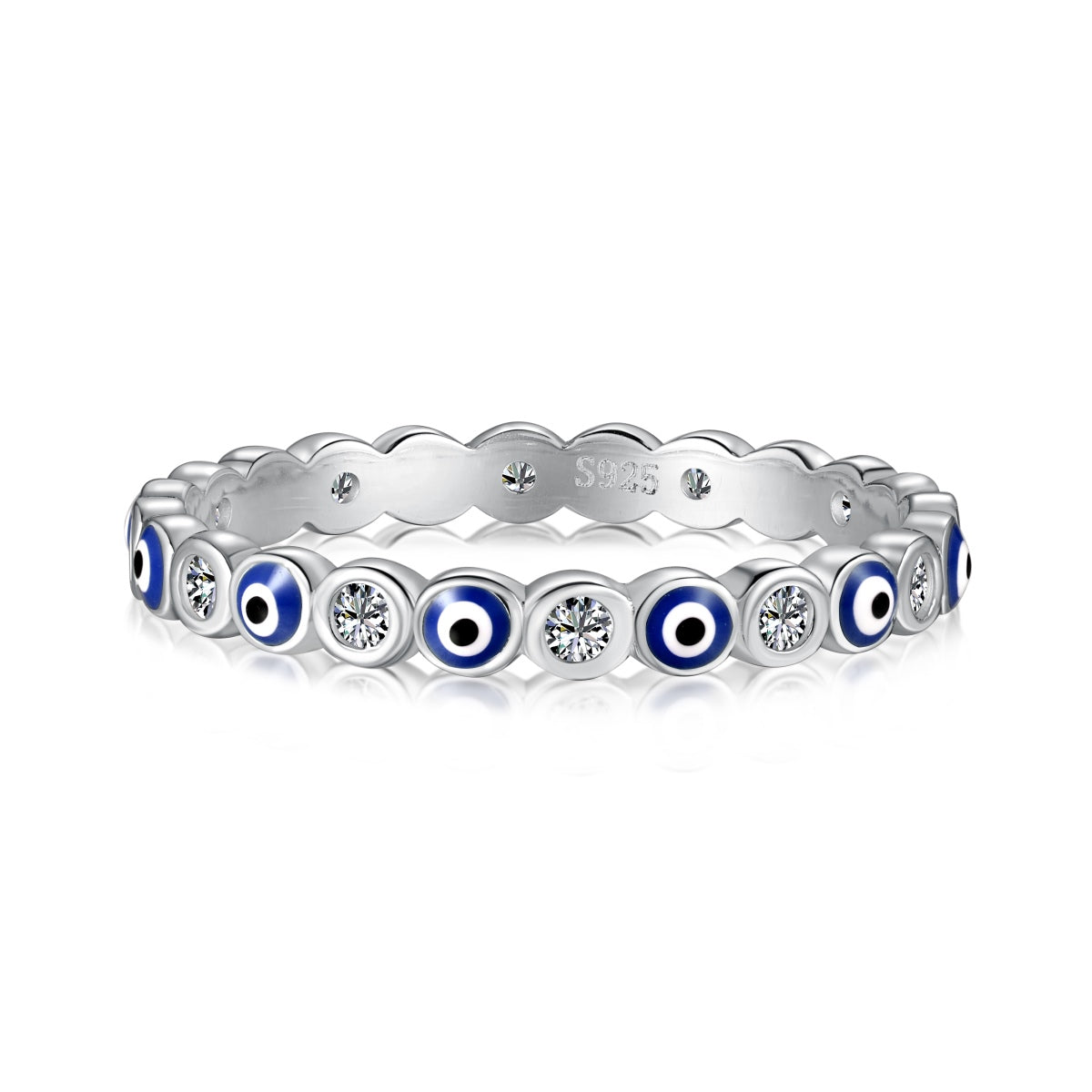 [Goodv]Sparkling Vibrant Round Shape Daily Ring