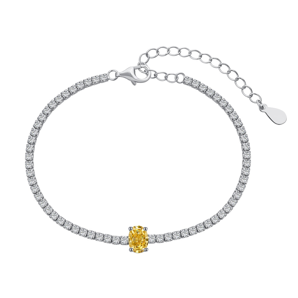 [Goodv] Bracelet quotidien exquis à taille ovale de 0,75 carat