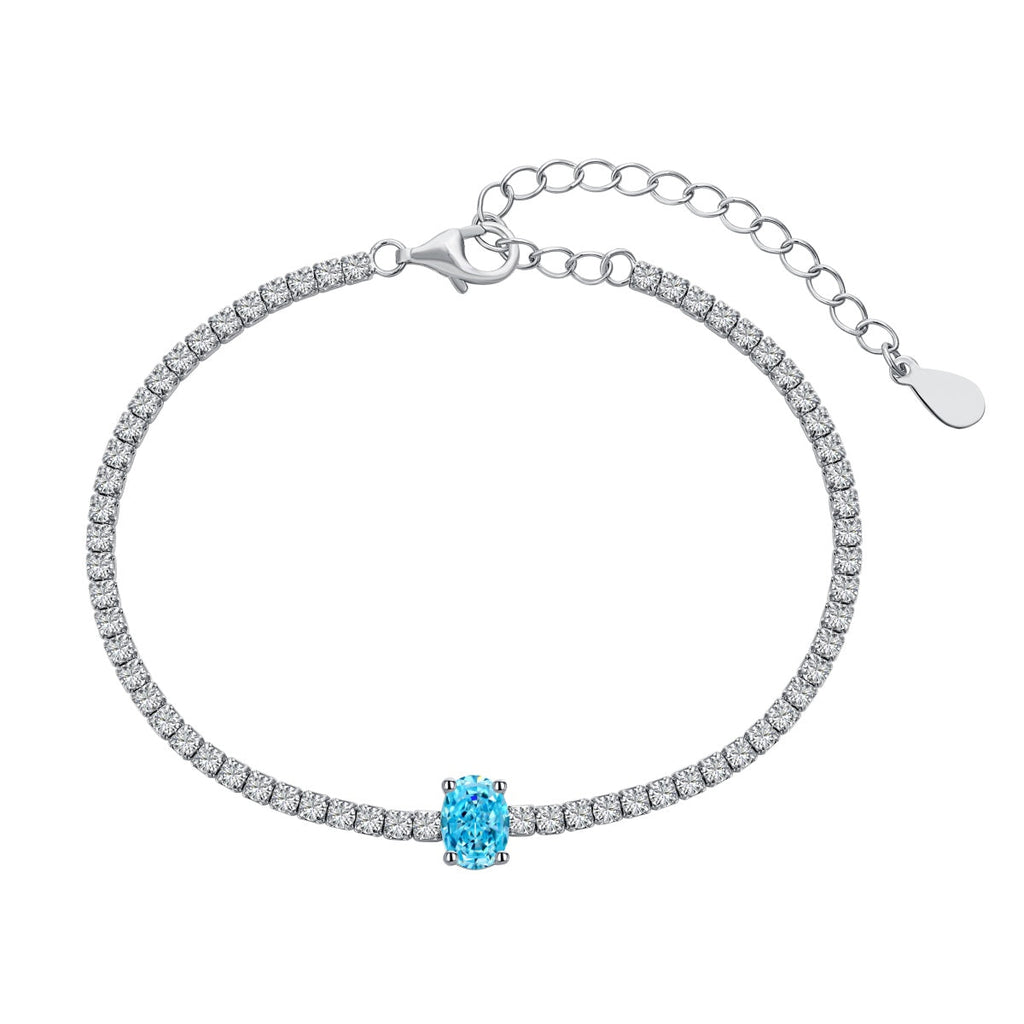[Goodv]0.75カラットの絶妙なオーバルカットデイリーブレスレット