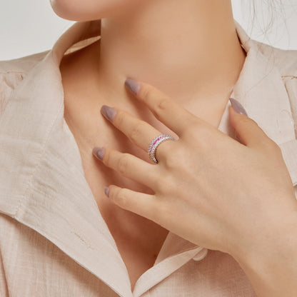 [Goodv] Bague quotidienne à coupe radiante colorée et ornée