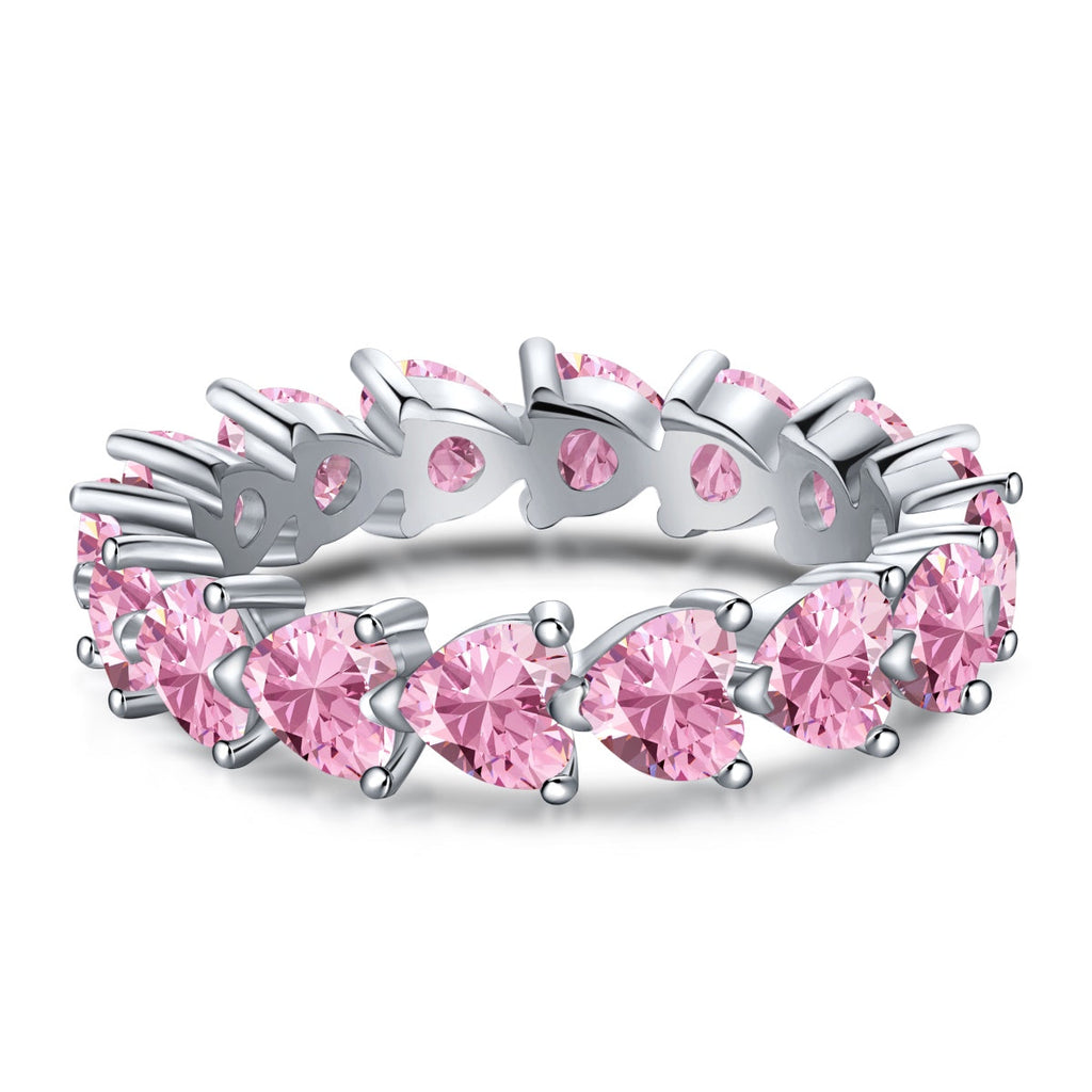 [Goodv]0.25 Carat Radiant Romance Heart Cut Lover Ring