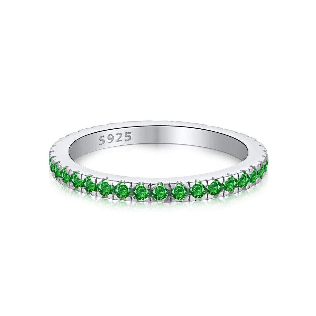 [Goodv] Bague quotidienne délicate et scintillante à coupe ronde