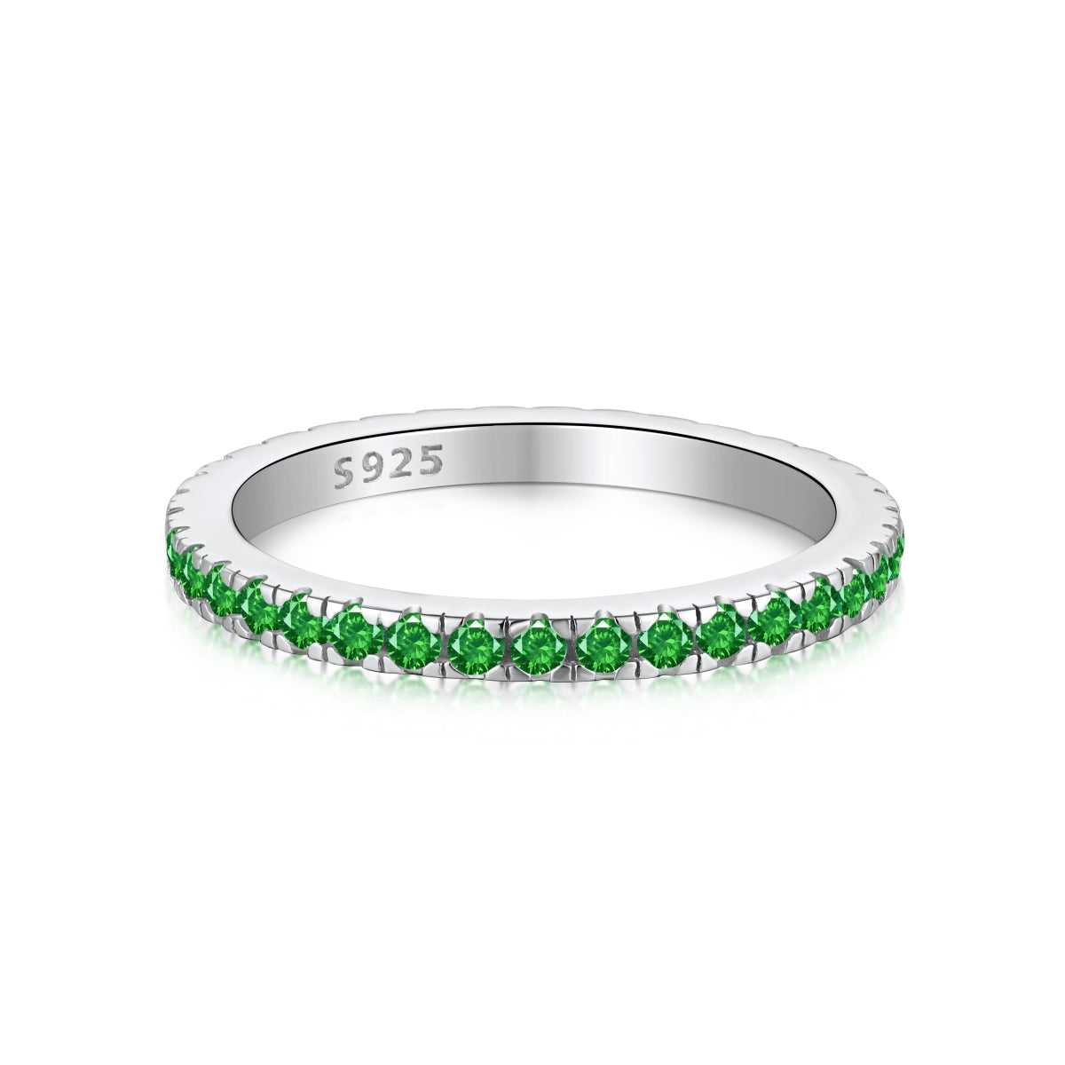 [Goodv] Bague quotidienne délicate et scintillante à coupe ronde