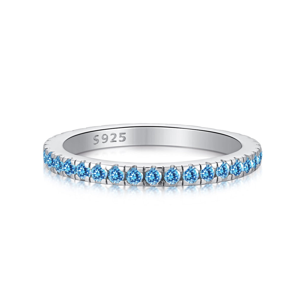 [Goodv] Bague quotidienne délicate et scintillante à coupe ronde