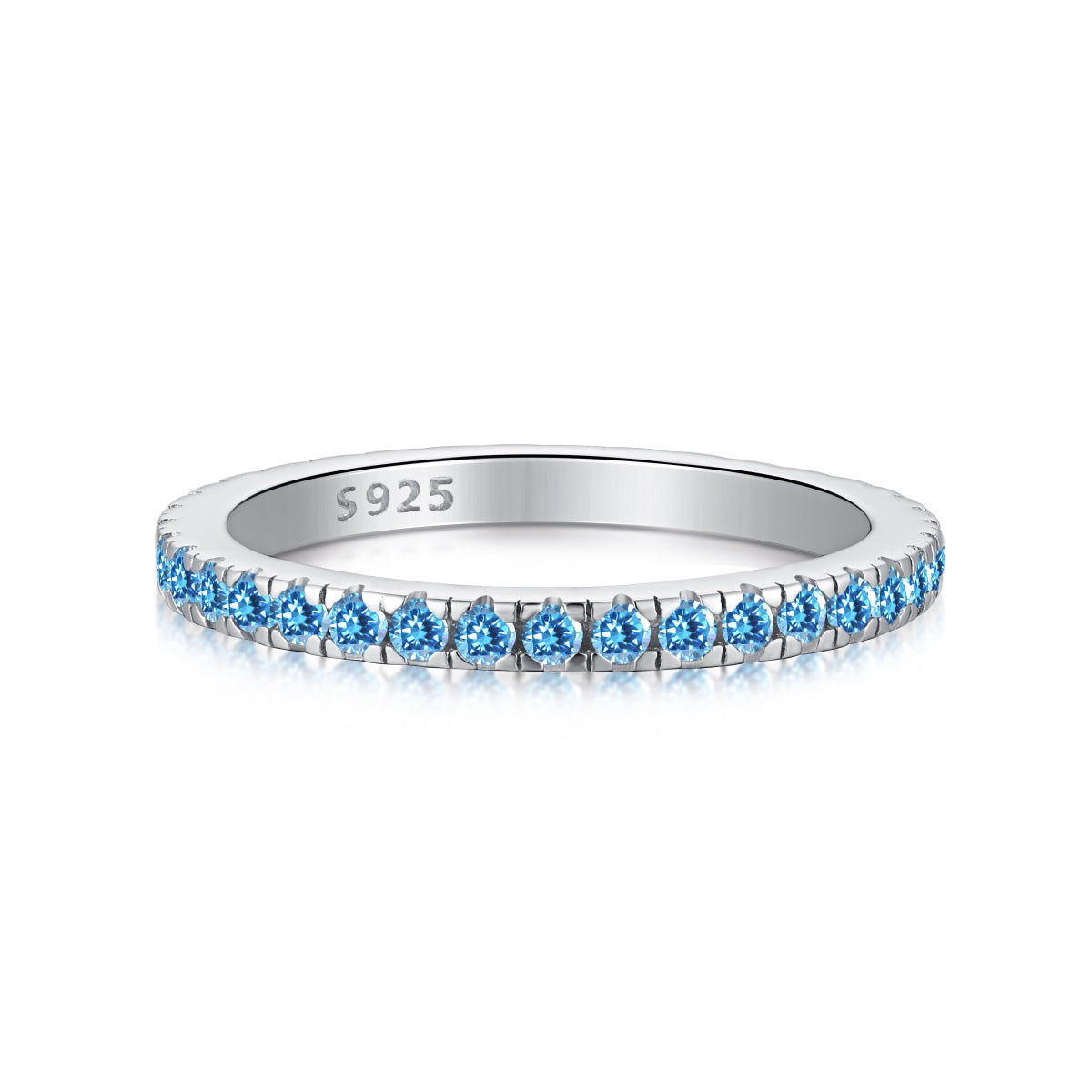[Goodv] Bague quotidienne délicate et scintillante à coupe ronde