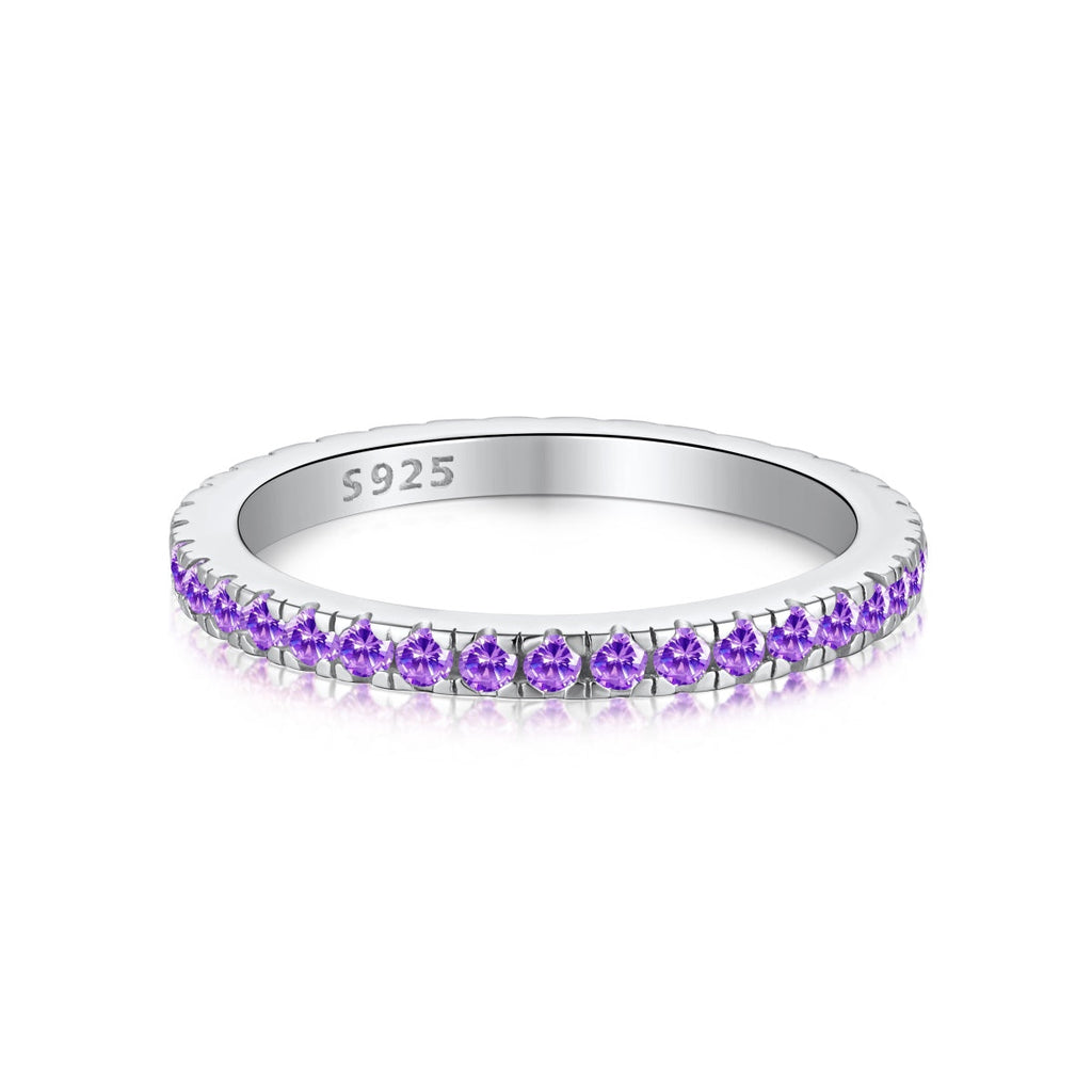 [Goodv] Bague quotidienne délicate et scintillante à coupe ronde