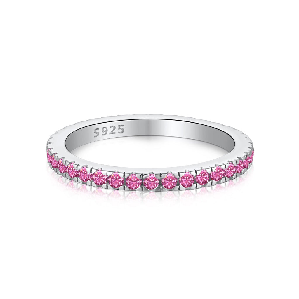 [Goodv] Bague quotidienne délicate et scintillante à coupe ronde