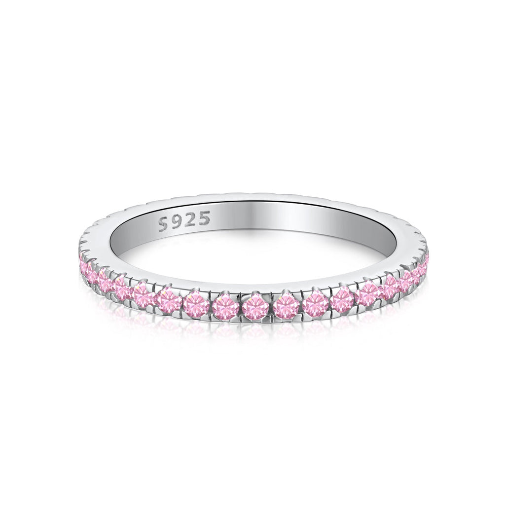 [Goodv] Bague quotidienne délicate et scintillante à coupe ronde