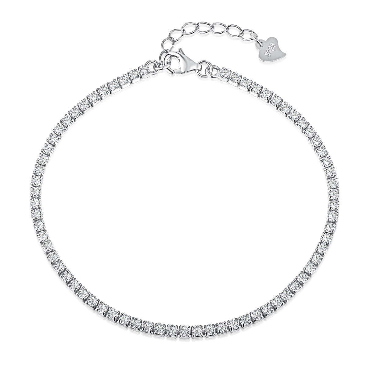 [Goodv]Bracelet de tennis taille princesse brillant et radieux