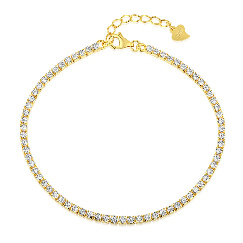 [Goodv]Bracelet de tennis taille princesse brillant et radieux
